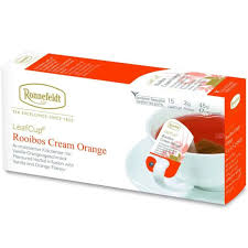 RONNEFELDT LEAFCUP ROOIBOS CREAM ORANGE